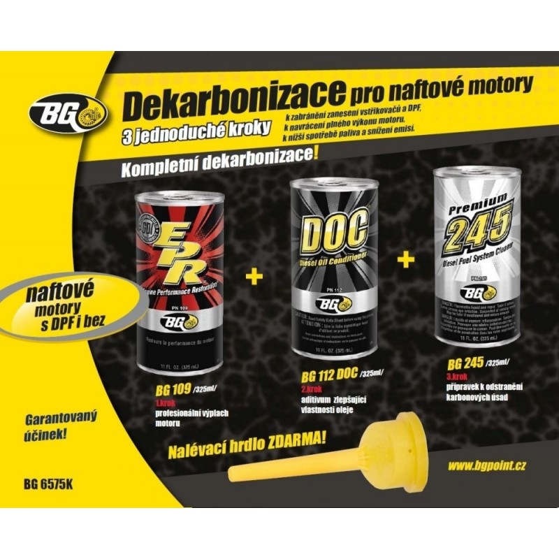 BG Sada pro dekarbonizaci - Diesel DPF (BG109, 112, 245)